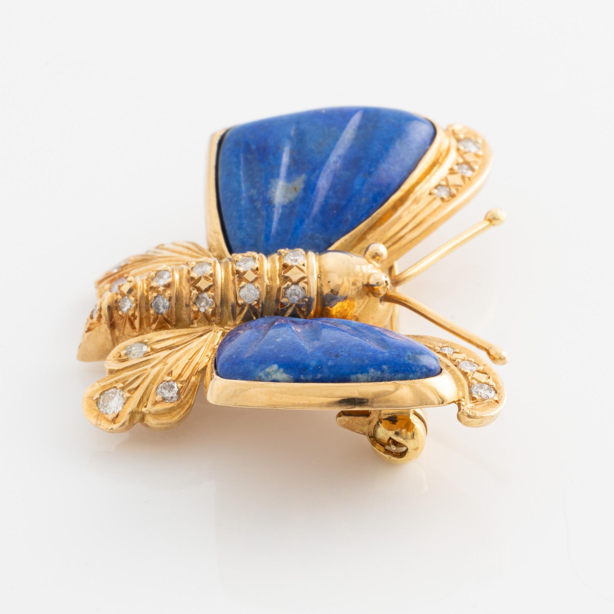 Brooch in the shape of a butterfly.