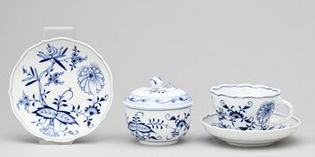 SERVISDELAR, 18 delar. Porslin. Meissen.