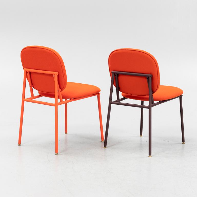 Mathieu Gustafsson, two prototype chairs, Ói, 2019.