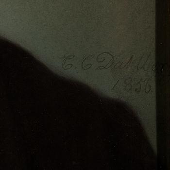 CARL CONRAD DAHLBERG, pastell, signerad och daterad 1856.