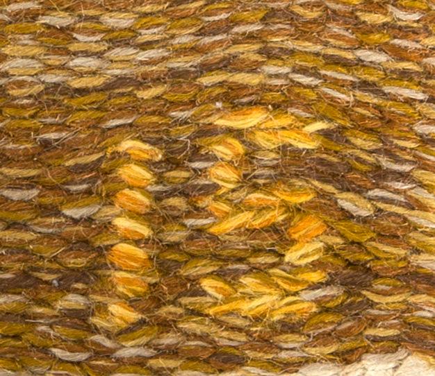 INGEGERD SILOW, a signed flat weave carpet ca 234 x 168 cm.