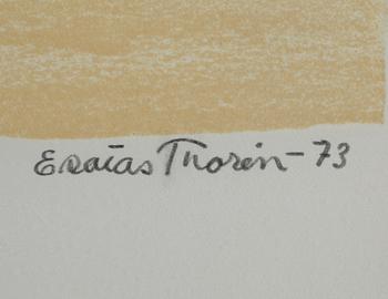 ESAIAS THORÉN, färglitografi. Signerad och daterad -73. Numrerad 93/750.
