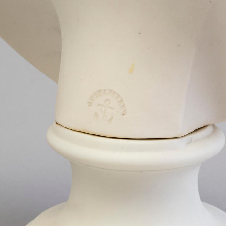 A PAIR OF PARIAN BUSTS, Gustafsberg, second half of the 19th century.