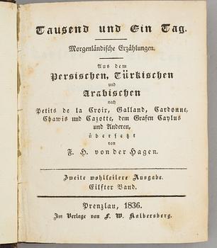 Sagosamling 1836, proveniens: Rääf (6 vol).