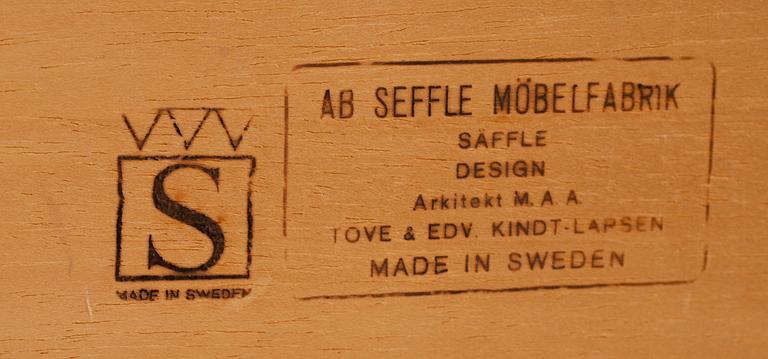SOFFBORD, Tove och Edvard Kindt-Larsen, Seffle Möbelfabrik, Säffle, 1960-tal.