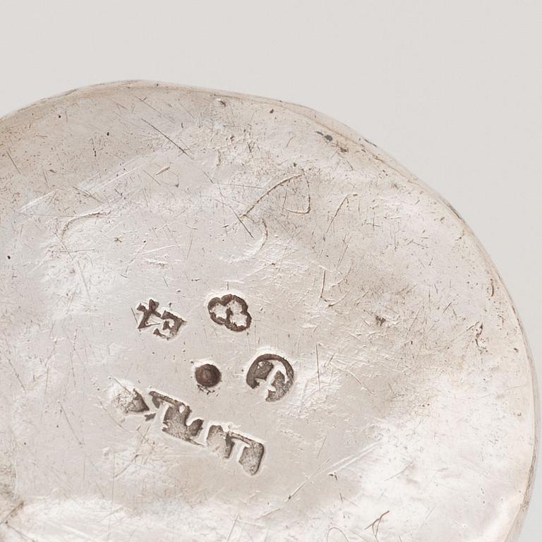Bägare och supkoppar, 4 delar, silver, Sverige 1700-1800-tal.