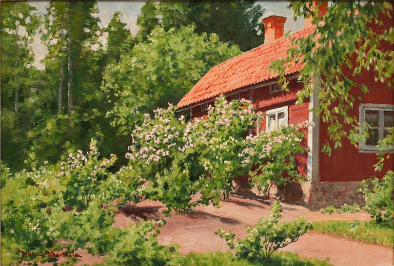 JOHAN KROUTHEN, olja på duk, sign.