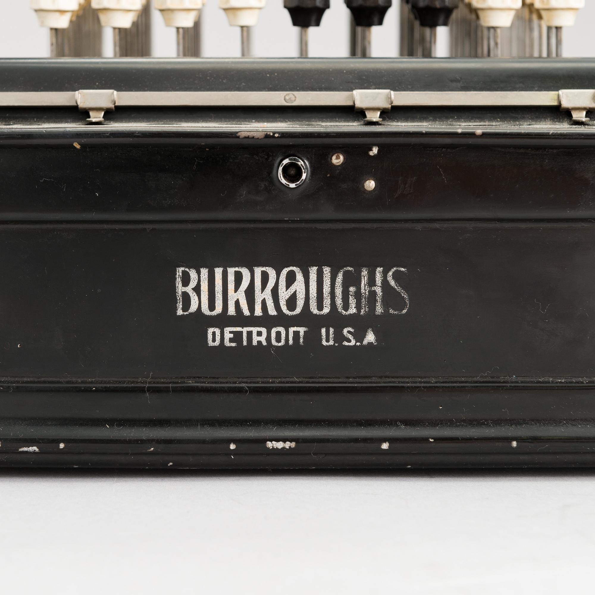 SKRIVMASKIN, Continental och RÄKNEMASKIN, Burroughs, 1900-talets första hälft.