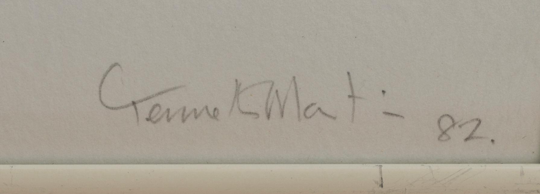 KENNETH MARTIN, colour serigraph signed dated and numbered -82 52/60.