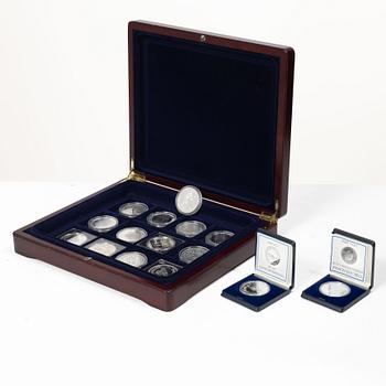 15 silver coins.
