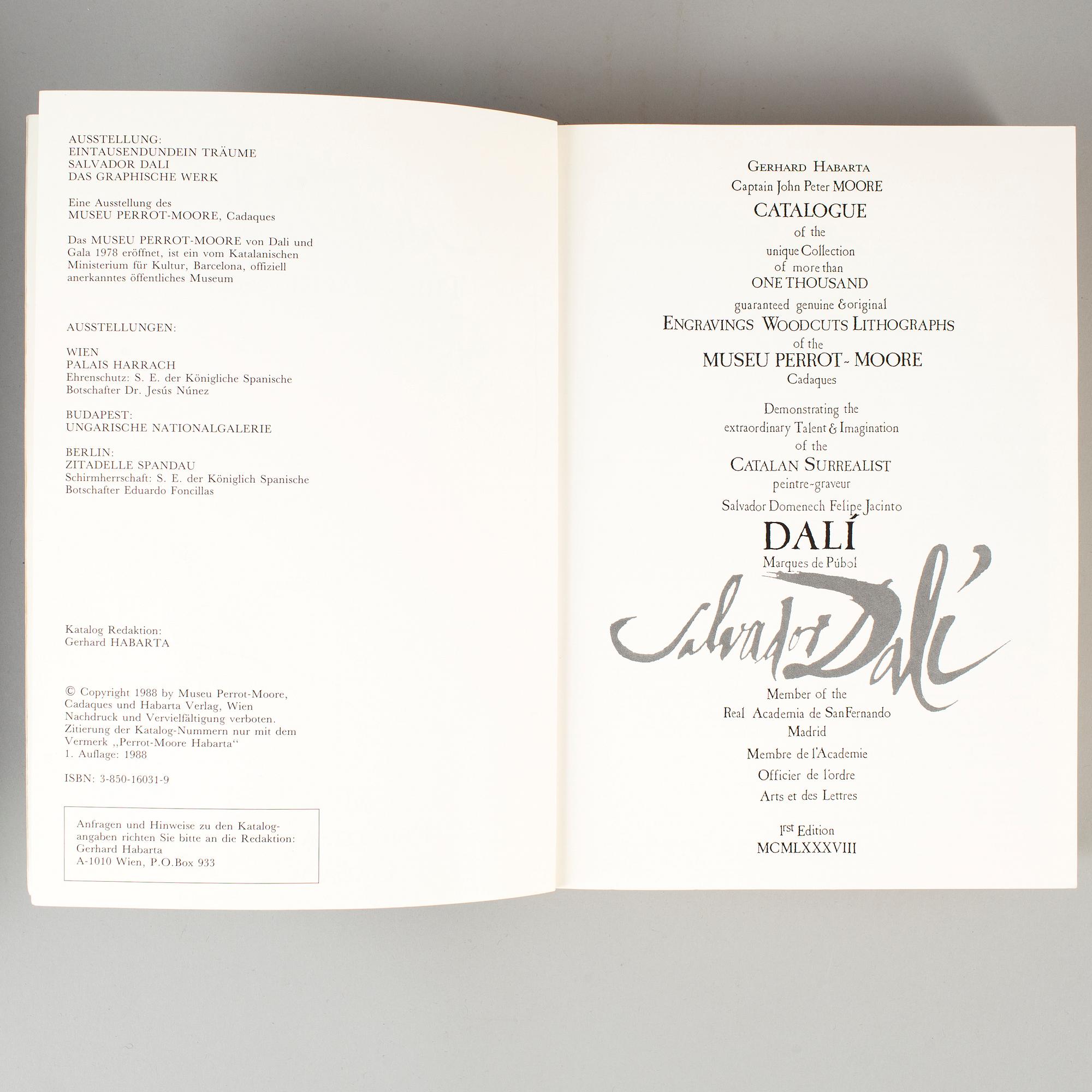 Two books, Picasso Affiches and Salvador Dali The Graphic Art.