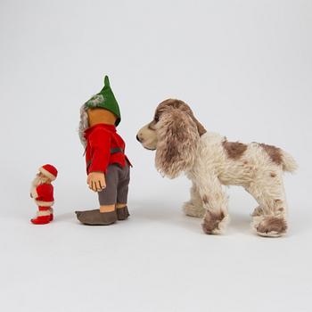 A lot of 3 Steiff figures Germany 1950/60s.