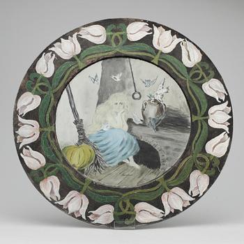 BRICKA, bleckplåt, omkring 1900.