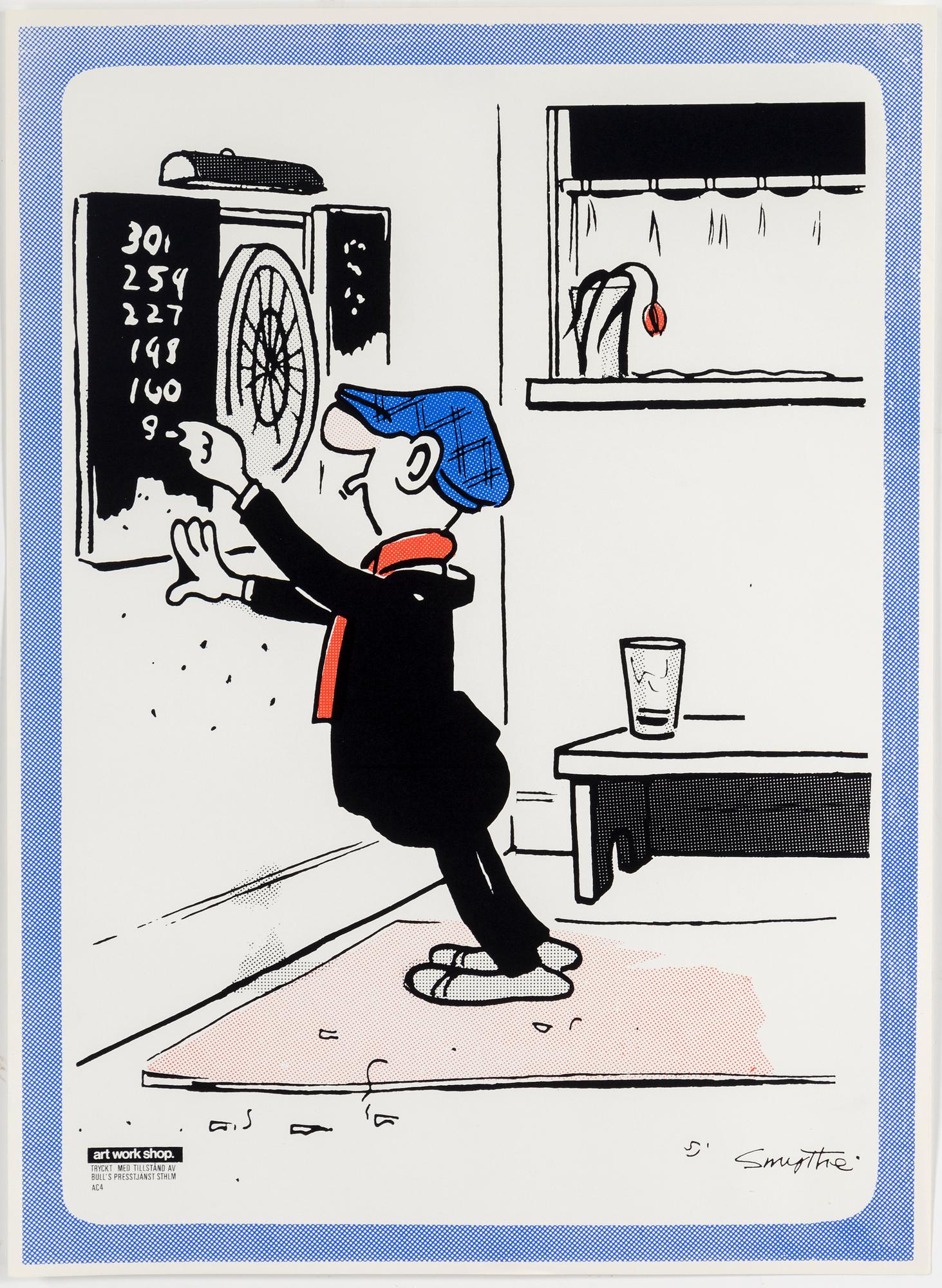 AFFISCHER, 5 st, "Tuffa Viktor", Bull's Presstjänst, Art Work Shop, 1960-tal.