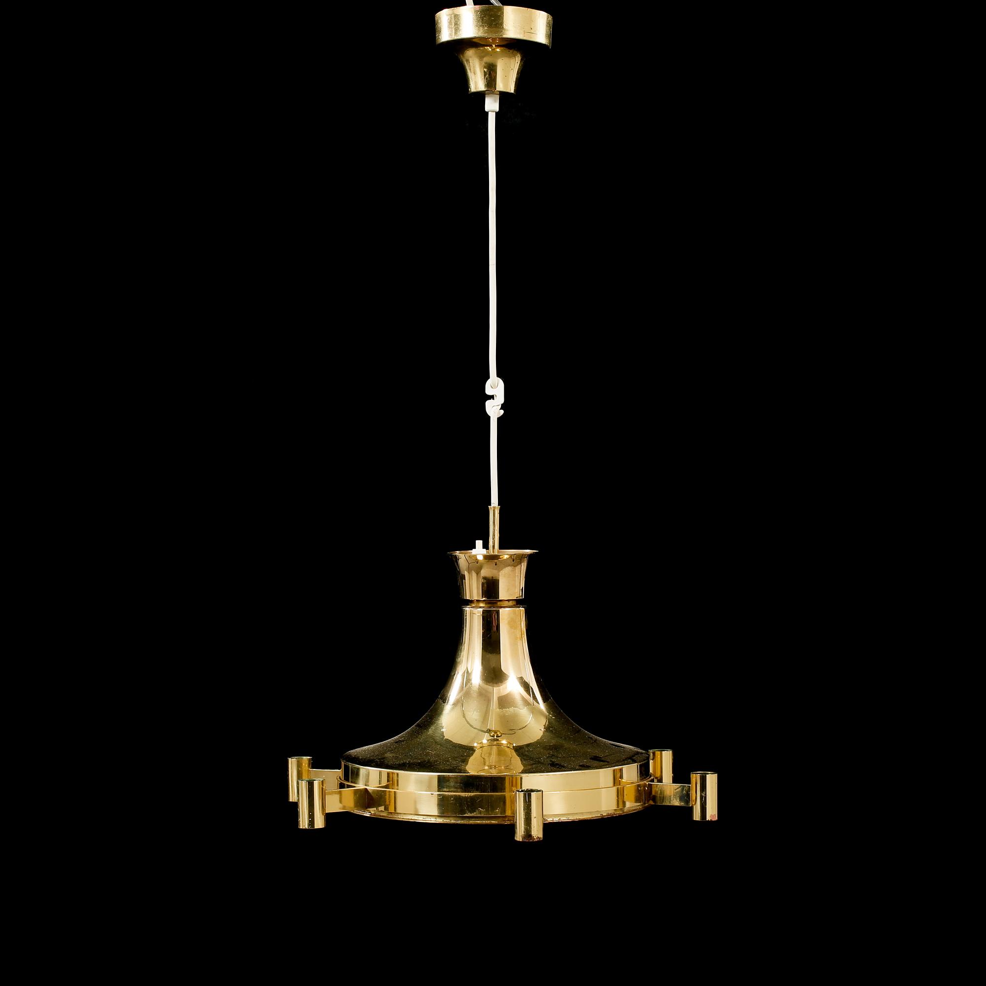 TAKLAMPA, Fagerhults Belysning, 1900-talets andra hälft. Höjd ca 28 cm.