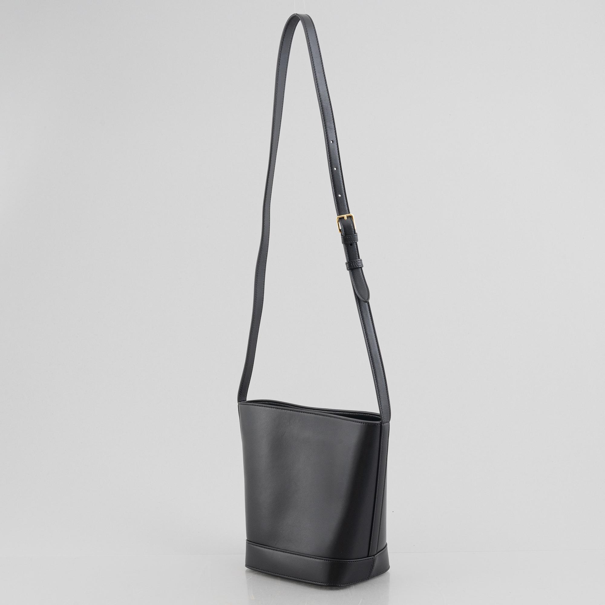 Celine, väska, Cuir Triomphe/ Small bucket bag.