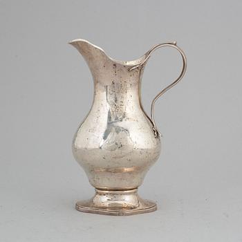 PEHR ZETHELIUS, a Swedish silver jug, Stockholm, 1775.