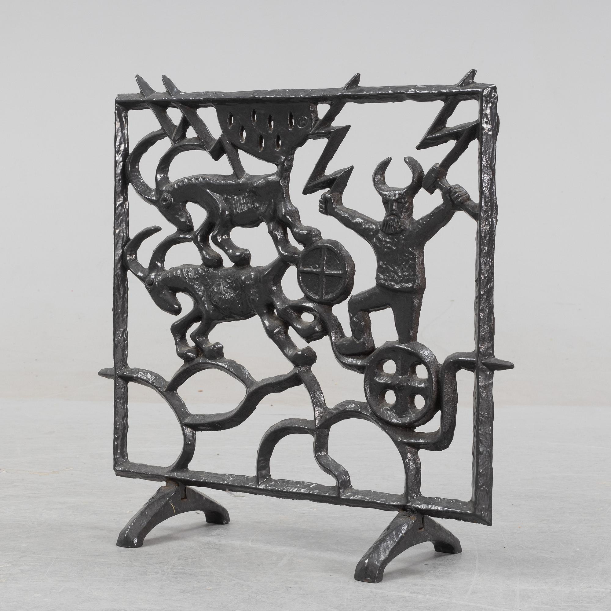 Olle Hermansson, brasgaller/gnistskydd, Husqvarna, 1900-talets andra hälft.