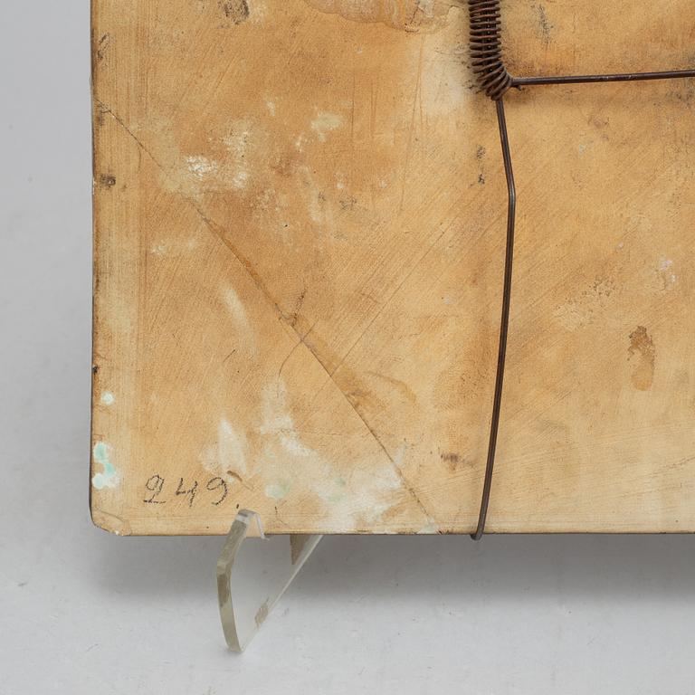 Rut Bryk, a stoneware wall plaque, signed Bryk.