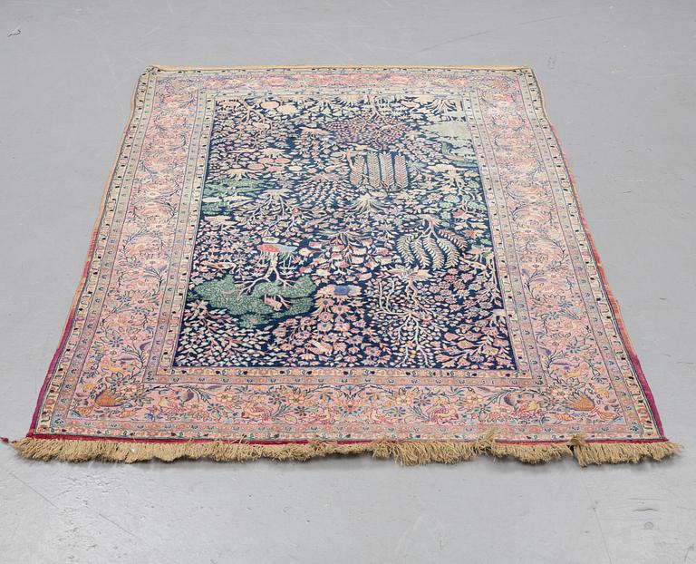 Matto, semi-antique Kashan, ca 209 x 130 cm.