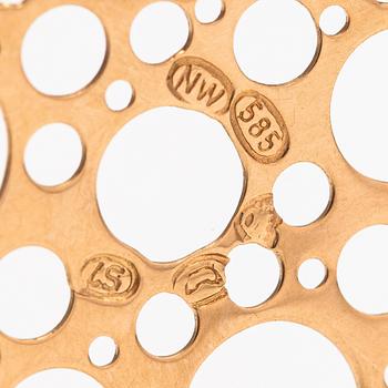 Liisa Vitali, Riipus "Pitsi", 14K kultaa. Westerback, Helsinki 1971.