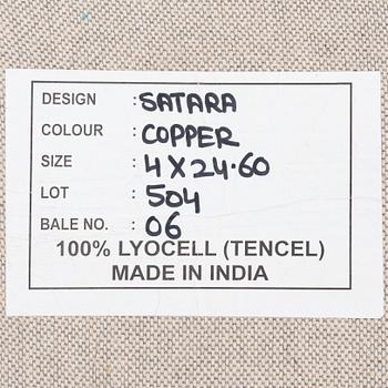 Rug, Satara, "Copper", India, approx. 300 x 270 cm.