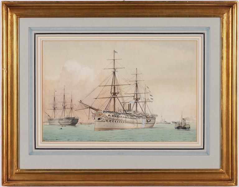 W M Thomsom, 1800-tal, "HMS Serapis".