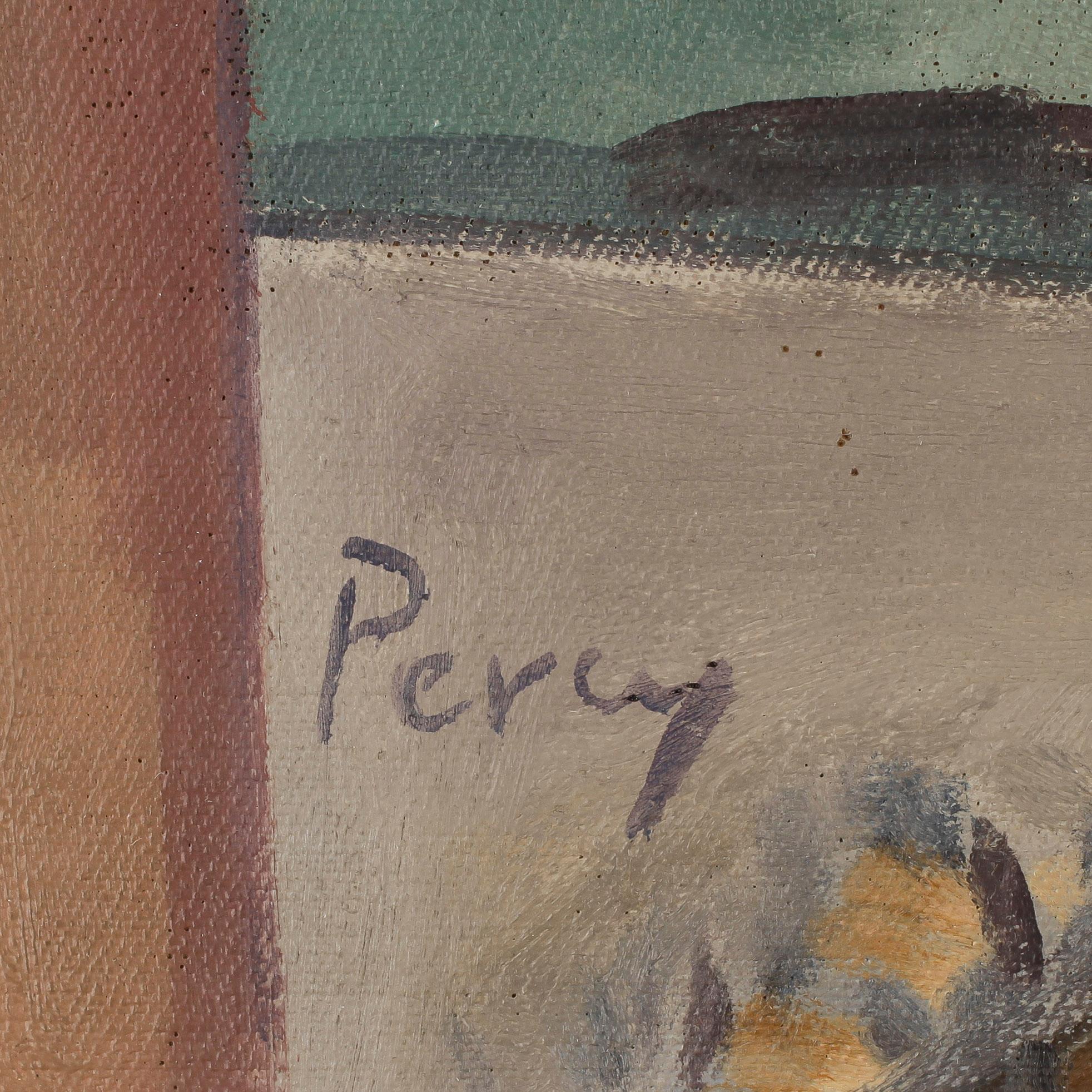 ARTHUR PERCY. Olja på duk. Sign Percy. Troligen utförd 1918.