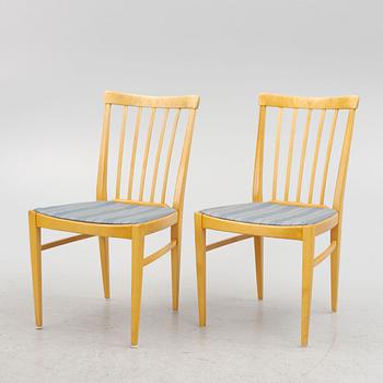 Carl Malmsten, six chairs, model Herrgården, produced by Åfors furniture factory, second half of the 20th century.