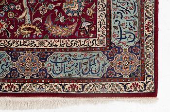 A Tabriz carpet, north-western Iran, figural, c. 270 x 180 cm.