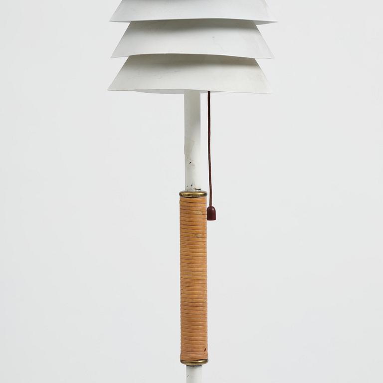Ilmari Tapiovaara, a pair of "Maija Mehiläinen"/"Maija the Bee" floor lamps, Hienoteräs, Finland, 1950s.