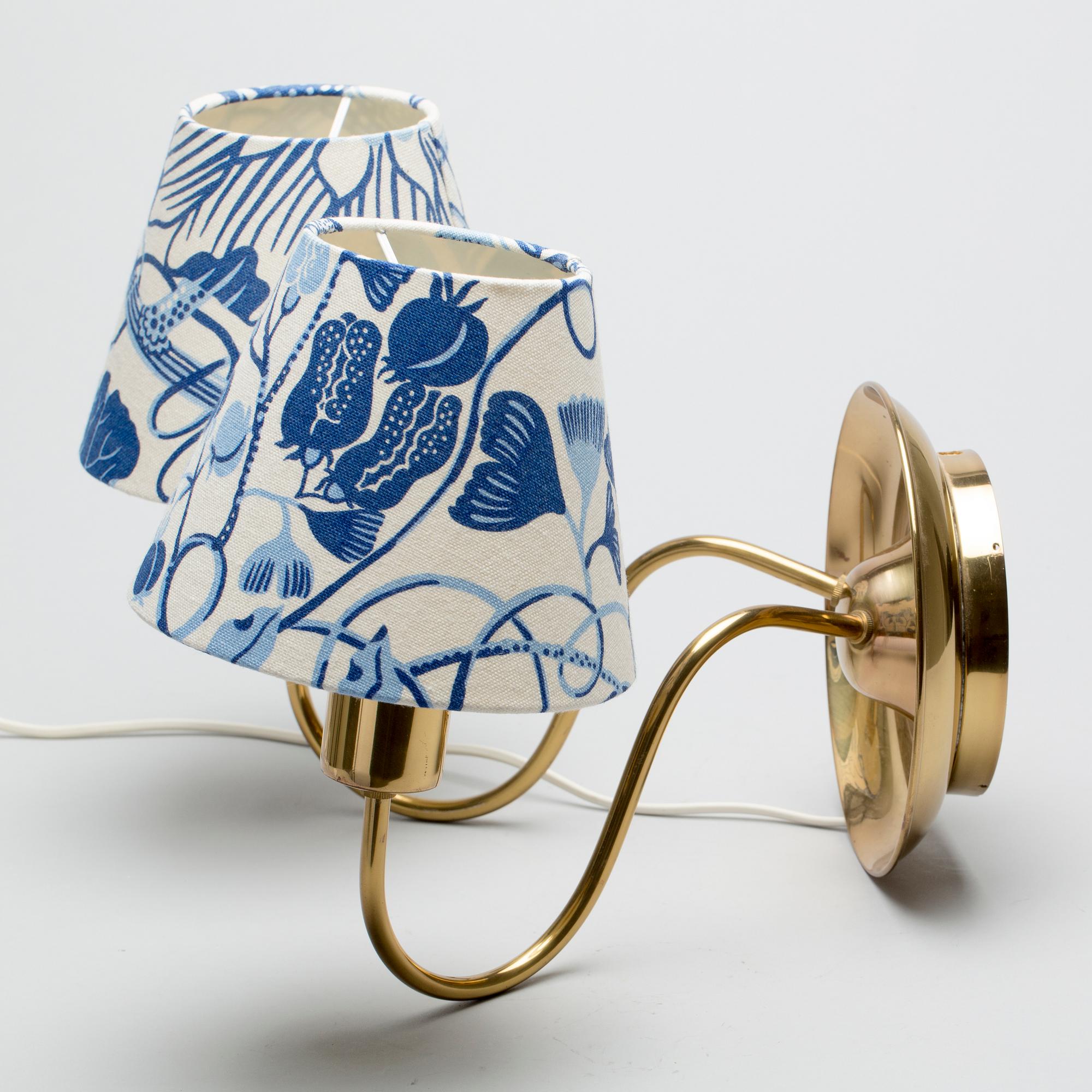 VÄGGLAMPA, modell 2565, Josef Frank, Firma Svenskt Tenn.
