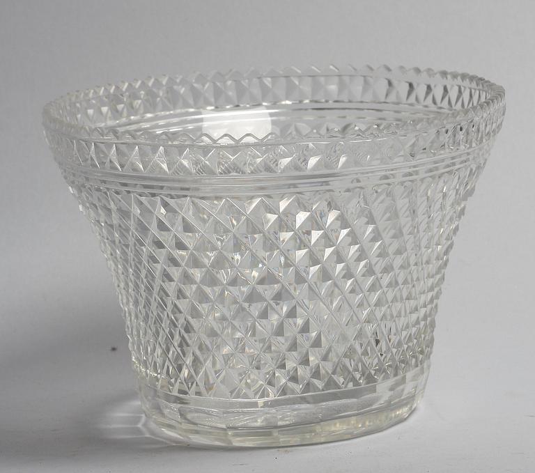 SKÅL, glas, England/Irland, tidigt 1800-tal.