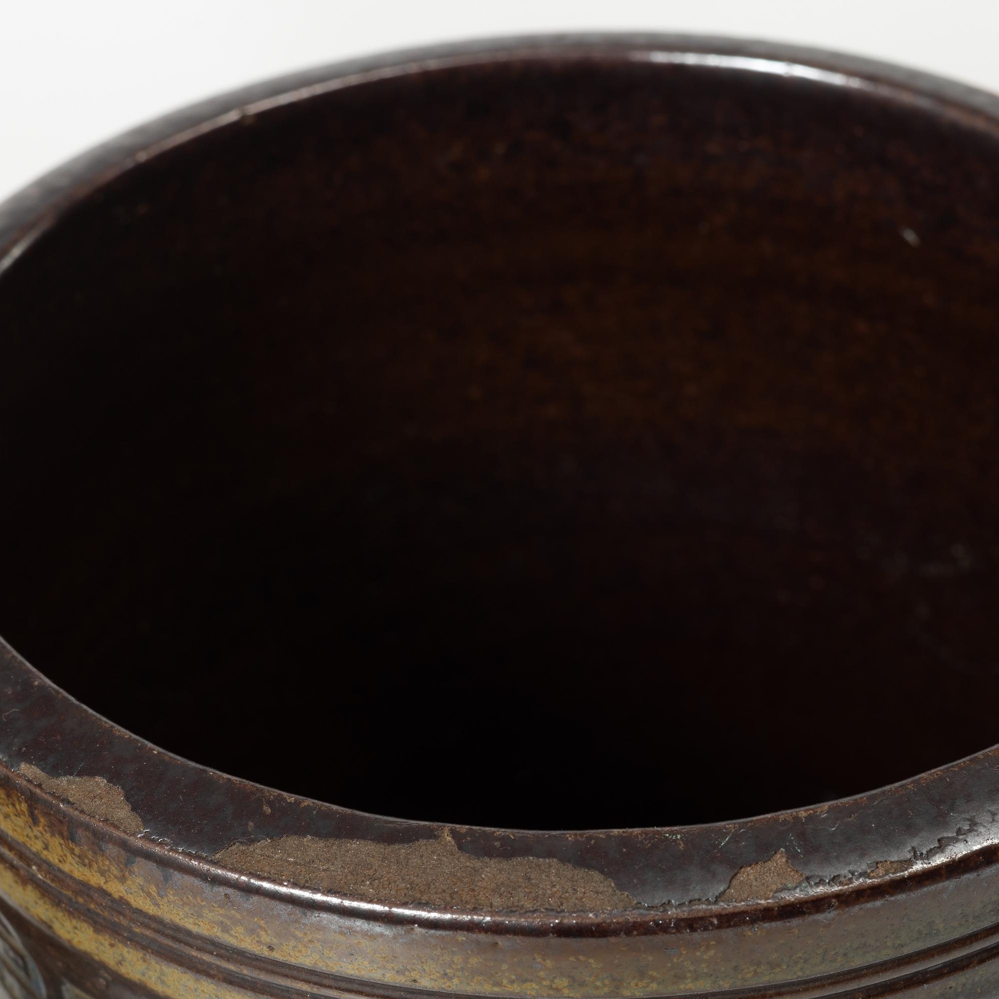 Five stoneware vases, Wallåkra, Sweden, mid-20th century.