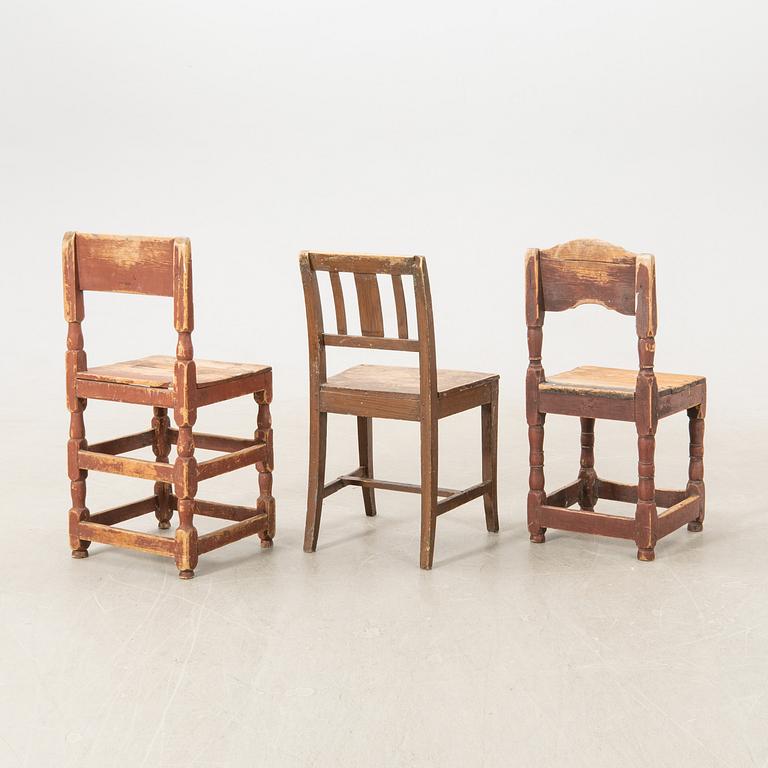 Chairs 6 similar 19th century, second half.