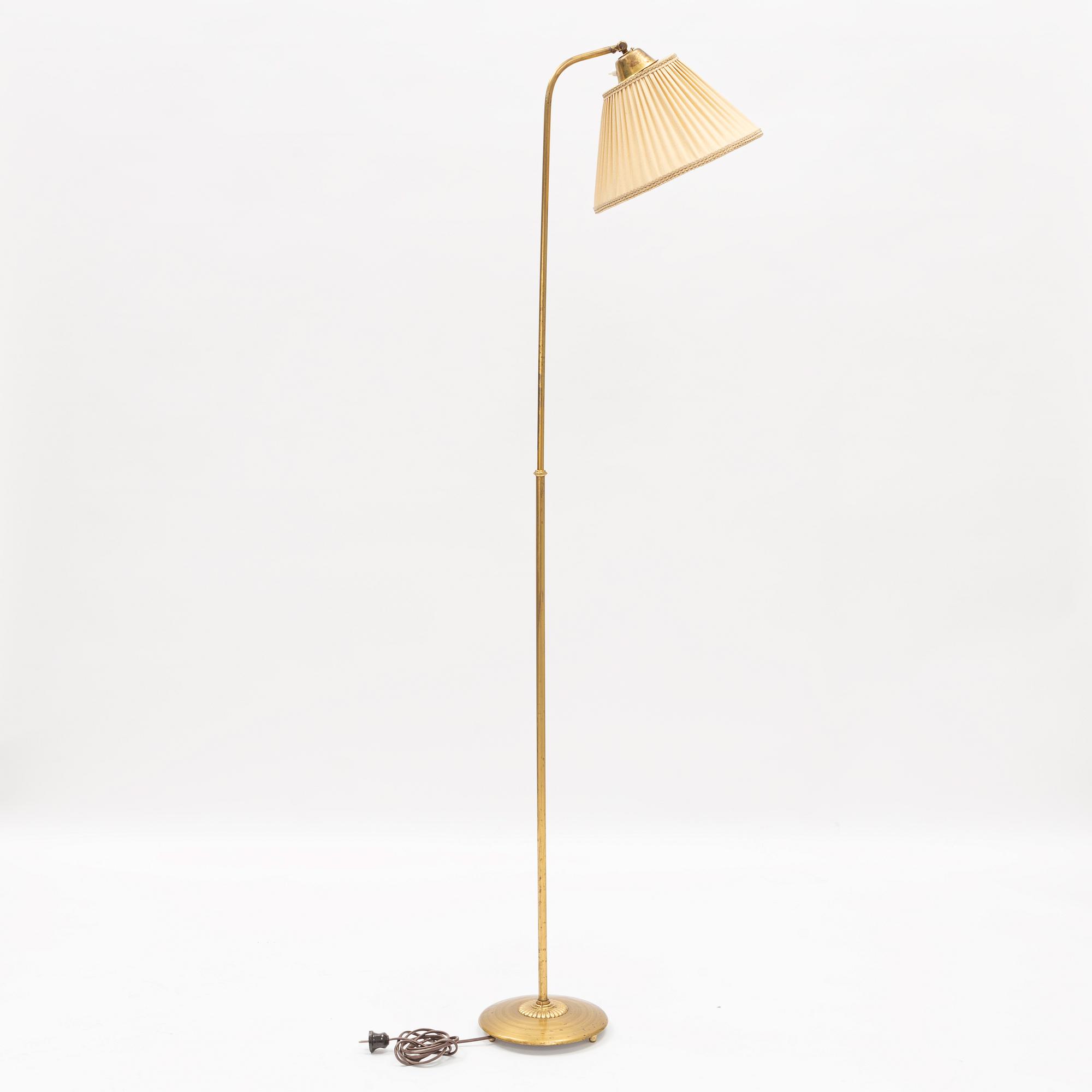 Bertil Brisborg, golvlampa, modell "31163", Nordiska Kompaniet, 1940-tal.
