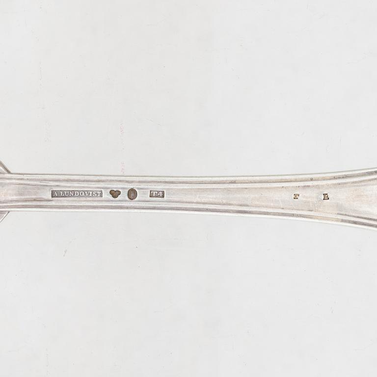 A collection of silver, including Gustaf Möllenborg, 19th century.