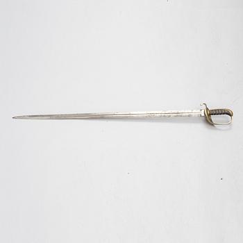 Sabel, svensk, 1800-tal.