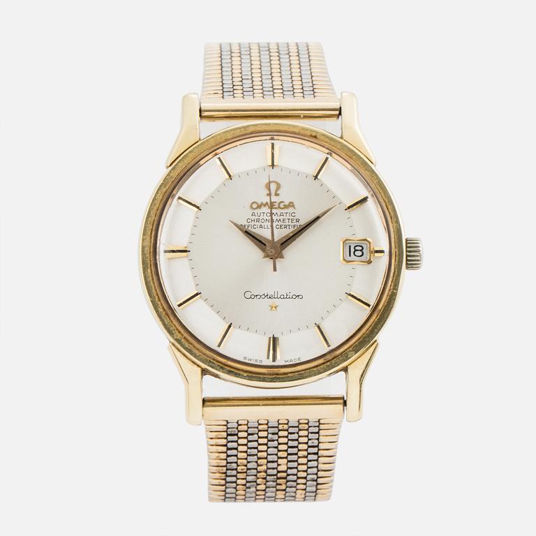 OMEGA, Constellation, Chronometer, "Pie-Pan", armbandsur, 34 mm.