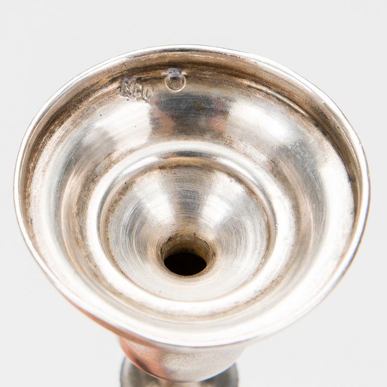 BÄGARE, ETT PAR, silver, Moskva 1908-1917, Nikolai Slavjanov, vikt 102 g.