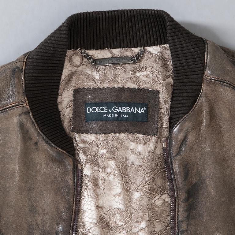 LEATHERJACKET, Dolce & Gabbana.