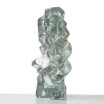 Edvin Öhrström, skulptur, "Korona", Lindshammars glasbruk 1960-tal.