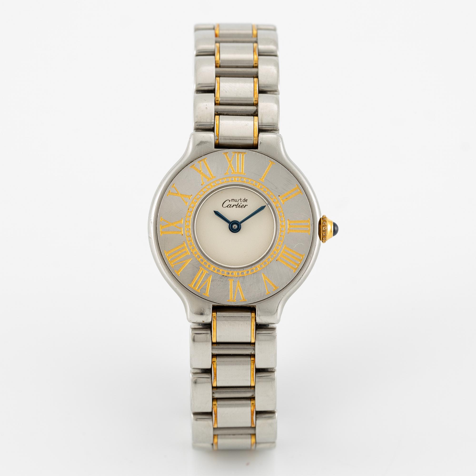 must de CARTIER, Must 21, wristwatch, 28 mm.