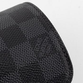 Louis Vuitton, a Damier graphite '3 watch case'.