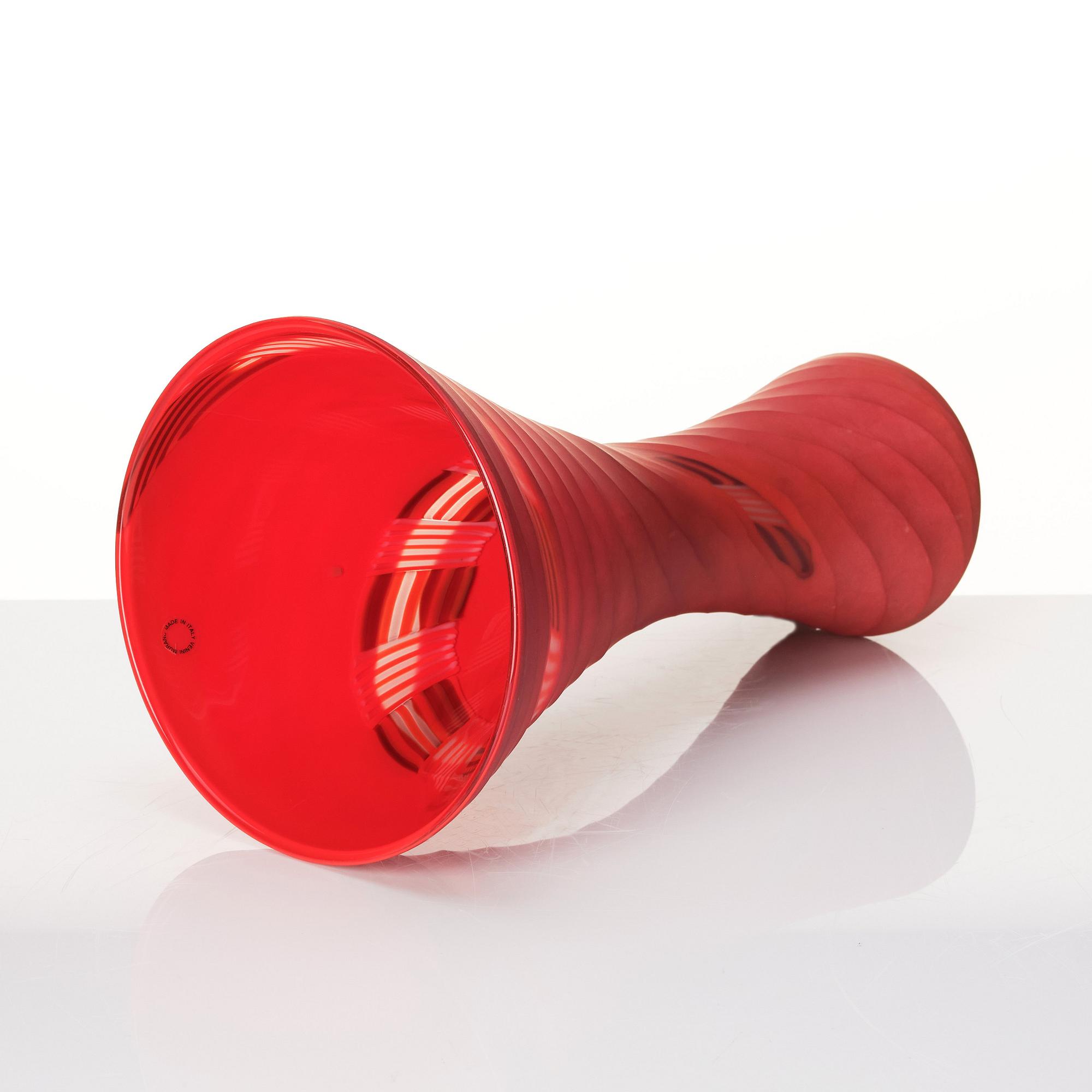 Rodolfo Dordoni, a 'Manto' glass vase, Venini, Murano, Italy, 2001.