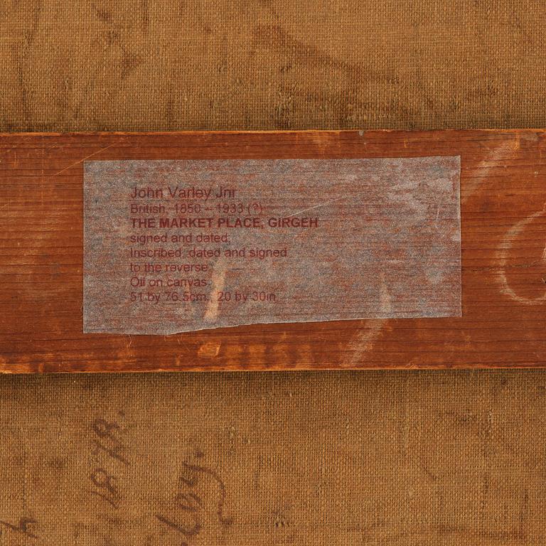 John Varley Jr., "The Market Place, Girgeh, Upper Egypt".