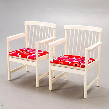 Armchairs, a pair of Sotka Lahti Finland 1960s.
