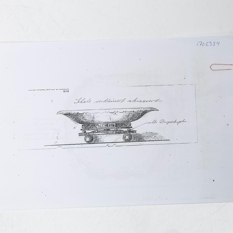 Bowl, silver, 20th century.