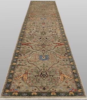A Zigler Design runner carpet, 410 x 88 cm.