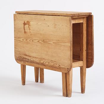 Göran Malmvall, a drop-leaf table, variant of model "128", sports cabin furniture, Karl Andersson and Söner, 1940s.